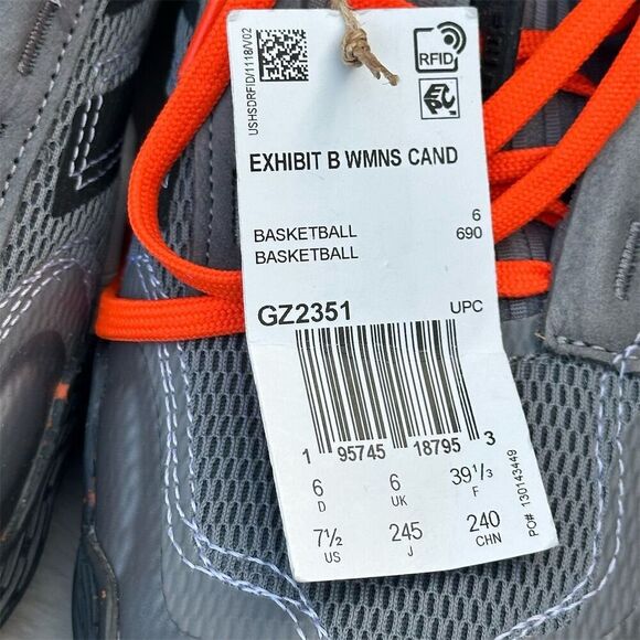 NWT Adidas Exhibit B Candace Parker Women's Basketball Shoes Gray Size 7.5 - Picture 5 of 8